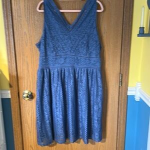 A blue lace A Beautiful Soul dress